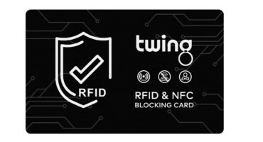 RFID Blocker Karte von Twing in Schwarz