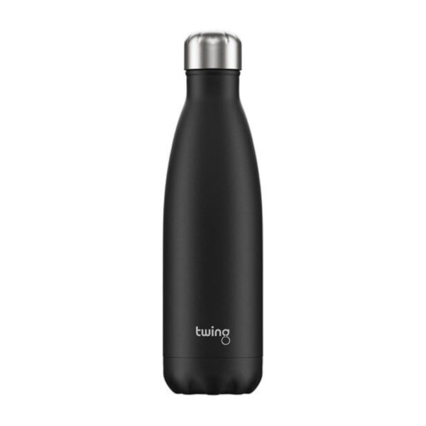 Twing Trinkflasche Edelstahlflasche Thermosflasche mit Logo schwarz black.jpg
